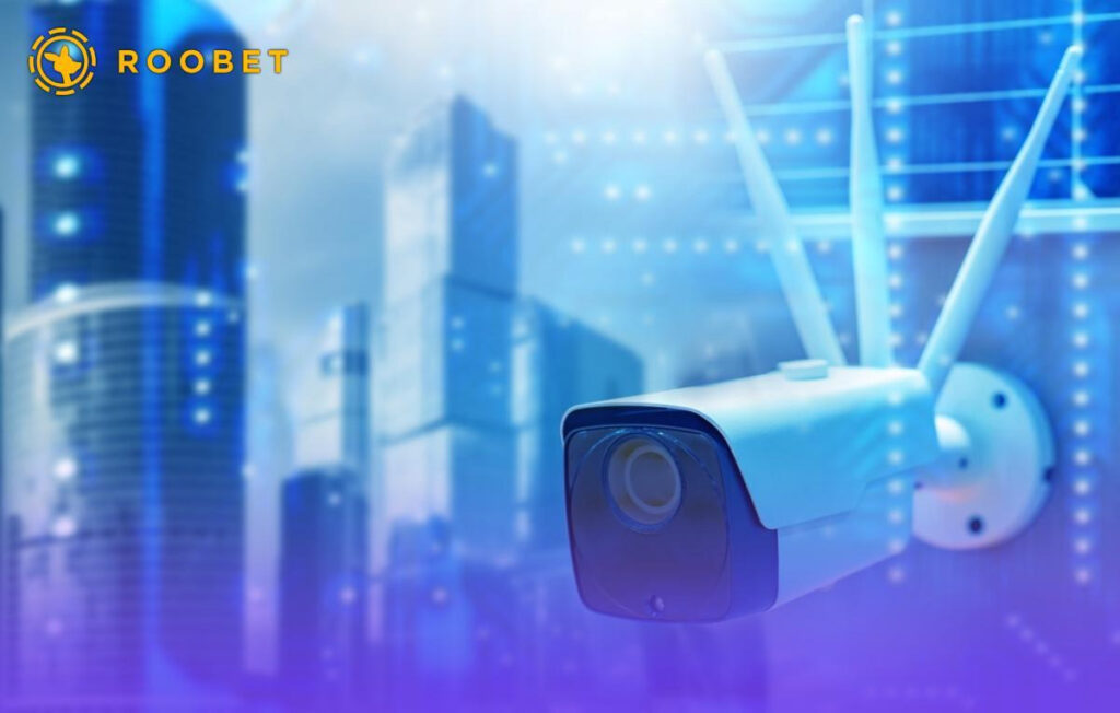 An image of a CCTV camera in a city